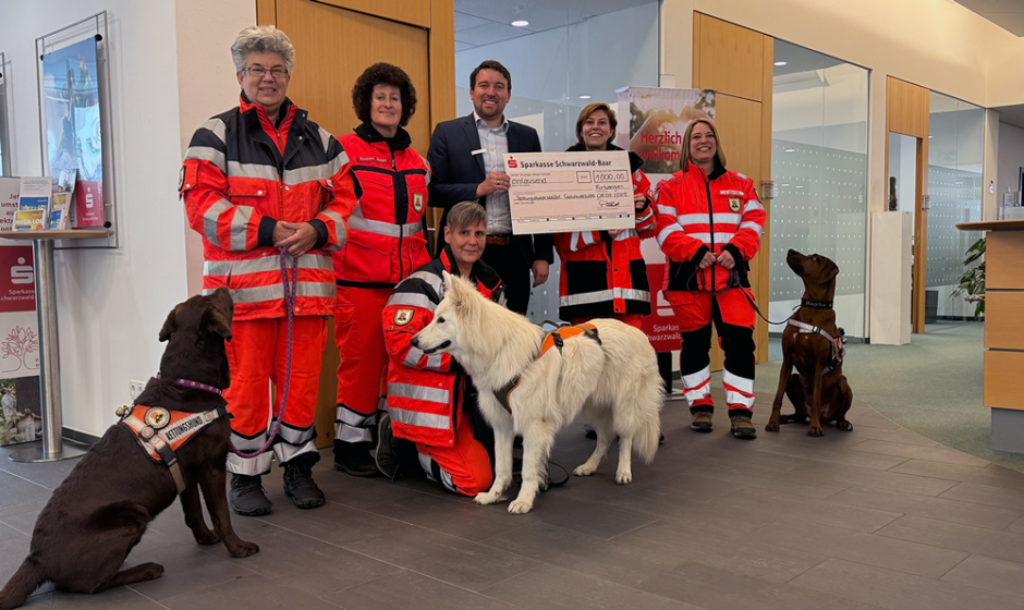 1.000 Euro für die Rettungshundestaffel Südschwarzwald