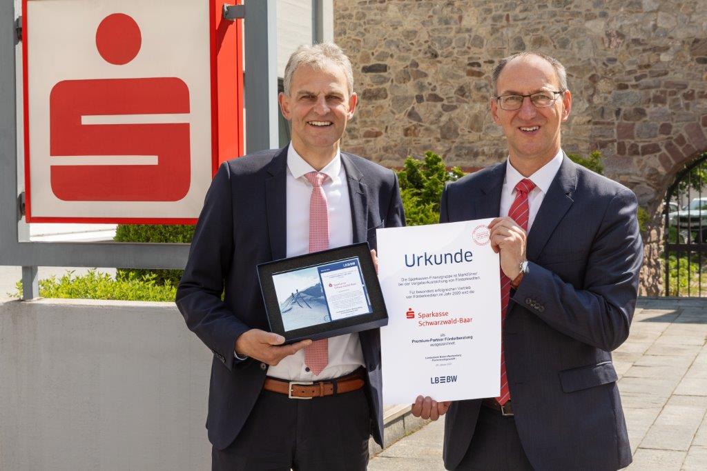 Sparkasse Schwarzwald-Baar für Förderberatung ausgezeichnet