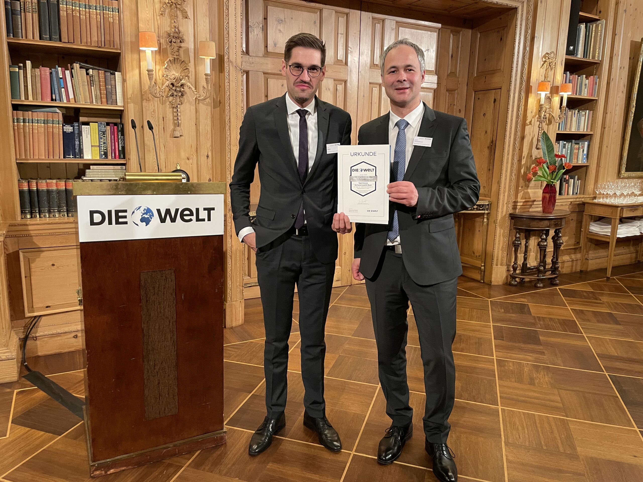 Einzigartige Auszeichnung für die Sparkasse Schwarzwald-Baar!